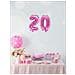 Partydeco - Palloncino Alluminio Numero Color Rosa 35 Cm - Foto miniatura 2