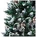 Albero Di Natale Artificiale Con Pigne E Neve Bianca 150 Cm - Foto miniatura 2