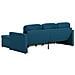 Divano Letto Modulare A 3 Posti Blu In Tessuto - Foto miniatura 8