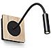 Lampada Da Parete A Led In Legno Nera 2w 3000k - Foto miniatura 1