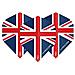 Hardcore Xt Union Jack Di Forte Spessore Standard Dart Voli - 5 Set Per Confezione (15 Dart Voli In Totale)  - Foto miniatura 3