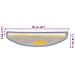 Tappeti Autoadesivi per Scale Aspetto Sisal 15pz 56x17x3 cm Blu - Foto miniatura 3
