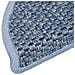 Tappeti Autoadesivi per Scale Aspetto Sisal 15pz 56x17x3 cm Blu - Foto miniatura 4
