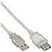 34650 0.5m USB A USB A Trasparente cavo USB - Foto miniatura 1