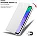 Custodia Compatibile Con Huawei Y6p In Classy Argento - Coperchio Protettiva Con Chiusura Magnetica, Funzione Stand E Tasca Per Le Carte - Foto miniatura 7