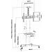 ICA-TR216T Supporto TV a parete 177,8 cm (70") Nero - Foto miniatura 6