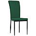 Sedie Da Pranzo 4 Pz Verde Scuro In Velluto - Foto miniatura 4