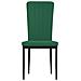 Sedie Da Pranzo 4 Pz Verde Scuro In Velluto - Foto miniatura 7
