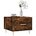 Tavolino Da Salotto Rovere Fumo 50x50x40 Cm Legno Multistrato - Foto miniatura 3