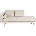 Chaise Longue Versione Sinistra Miramas Velluto Beige - Foto miniatura 5