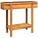 Fioriera Rialzata Da Giardino 90x30x75 Cm Legno Massello Acacia - Foto miniatura 1