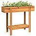 Fioriera Rialzata Da Giardino 90x30x75 Cm Legno Massello Acacia - Foto miniatura 5