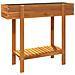 Fioriera Rialzata Da Giardino 90x30x75 Cm Legno Massello Acacia - Foto miniatura 8