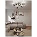 Lampada A Soffitto Magnum - Nero, Oro, Grigio - Acciaio Verniciato A Polvere, Vetro - 55x23x75 Cm - Foto miniatura 4