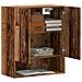 Armadietto A Muro Legno Antico 60x31x70 Cm In Truciolato - Foto miniatura 1