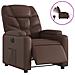 Poltrona Reclinabile Elettrica Marrone In Similpelle - Foto miniatura 2