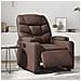 Poltrona Reclinabile Elettrica Marrone In Similpelle - Foto miniatura 1