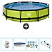 Piscina Fuori Terra - In Giro - 360x360x76 Cm - Groen - Include Accessori Coordinati Cb19 - Foto miniatura 1