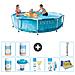 Piscina Fuori Terra - In Giro - 305x76 Cm - Blu - Include Accessori Coordinati - Foto miniatura 1