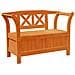 Panchina da Giardino con Scomparto in Acacia 119x76x44 cm Legno Massello - Foto miniatura 1