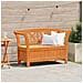 Panchina da Giardino con Scomparto in Acacia 119x76x44 cm Legno Massello - Foto miniatura 2