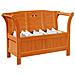 Panchina da Giardino con Scomparto in Acacia 119x76x44 cm Legno Massello - Foto miniatura 3