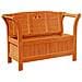 Panchina da Giardino con Scomparto in Acacia 119x76x44 cm Legno Massello - Foto miniatura 5