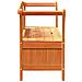 Panchina da Giardino con Scomparto in Acacia 119x76x44 cm Legno Massello - Foto miniatura 7