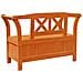 Panchina da Giardino con Scomparto in Acacia 119x76x44 cm Legno Massello - Foto miniatura 8