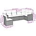 Set Divano da Giardino 6 pz con Cuscini Beige in Polyrattan - Foto miniatura 3