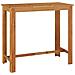 Set Bar da Giardino 5 pz Nero in Legno Acacia e Polyrattan - Foto miniatura 5