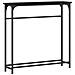 Consolle Nero Rovere 75x19,5x75 cm Legno ingegnerizzato - Foto miniatura 1