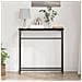 Consolle Nero Rovere 75x19,5x75 cm Legno ingegnerizzato - Foto miniatura 4