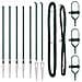 Pali per recinzione con picchetto 7 pcs Ø32 mm 170 cm acciaio zincato - Foto miniatura 1