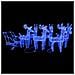 Lusso Casadino -  Decorazione Natalizia Renne E Slitta 320 Led Acrilico - Foto miniatura 8