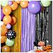 Decorazione Di Halloween Sfondo Arancione Viola Nero 3 Pezzi 1x2 M - Foto miniatura 5