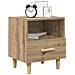Armadio da Notte 2 pcs rovere artigianale 40 x 35 x 47,5 cm - Foto miniatura 3