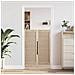 Porta per Armadio 2 pcs Naturale 140.5 x 2.1 x 49.5 cm - Foto miniatura 3