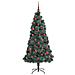 Albero di Natale artificiale pre-illuminato con set di palline - Foto miniatura 4