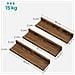 SET DI 3 SCAFFALI Scaffali da parete in truciolato marrone rustico x3 - Foto miniatura 5