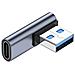 Adattatore Angolato Usb-c Femmina A Usb-a Maschio (2 Pezzi) : Trasferimento Dati E Alimentazione - Foto miniatura 3