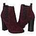 Stivaletti Con Tacco In Pelle Effetto Scamosciato Fllun3sue10 Donna - Foto miniatura 3