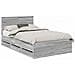 Struttura del letto con cassetto Grigio Sonoma 120 x 200 cm - Foto miniatura 1