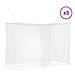 Zanzariera per letto 156 maglia 3 pcs Bianco Poliestere - Foto miniatura 3