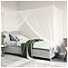 Zanzariera per letto 156 maglia 3 pcs Bianco Poliestere - Foto miniatura 4