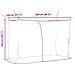 Zanzariera per letto 156 maglia 3 pcs Bianco Poliestere - Foto miniatura 8