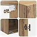 Set di armadi 2 pcs Rovere Artigianale 33 x 34,5 x 90 cm - Foto miniatura 7
