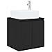 Mobile Lavabo da Parete Nero 49,5 x 41 x 63 cm - Foto miniatura 1
