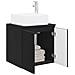 Mobile Lavabo da Parete Nero 49,5 x 41 x 63 cm - Foto miniatura 2