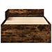Struttura letto con testata Rovere Fumo 80 x 200 cm - Foto miniatura 4
